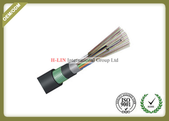China Outdoor Buried Loose Tube Armored Fiber Optic Cable With PE Inner And Outer Jacket supplier