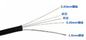 2 modo FTTH do cabo de fibra ótica exterior dos núcleos único com o revestimento do membro de força LSZH de FRP fornecedor